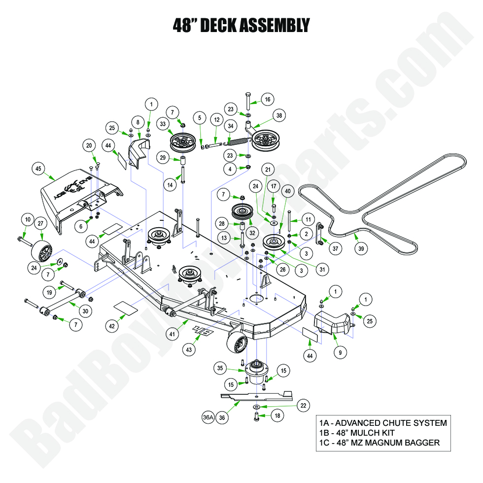 2024 MZ Magnum 48" Deck Assembly